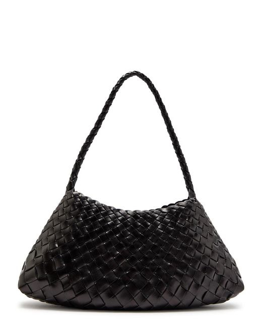 Dragon Diffusion Rosanna Woven Leather Shoulder Bag in Black | Lyst UK