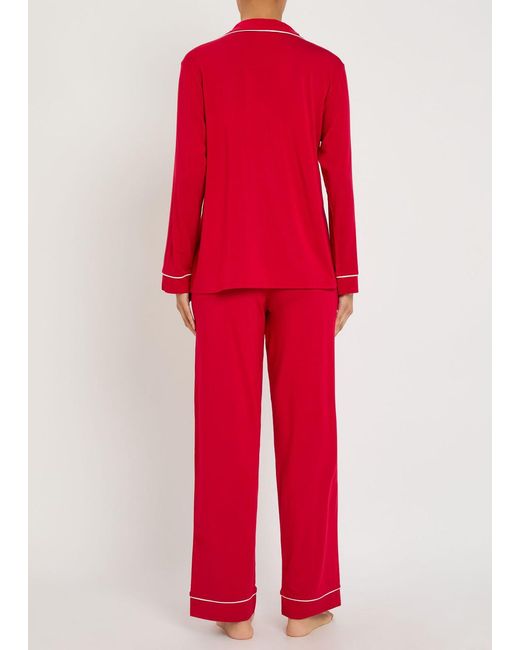 Eberjey Red Gisele Jersey Pyjama Set