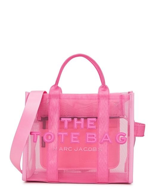 Marc Jacobs The Tote Medium Mesh Tote in Pink | Lyst UK