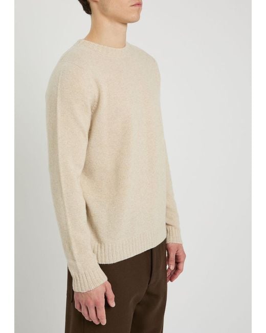John Smedley Natural Norfolk Cashmere And Wool-Blend Jumper for men