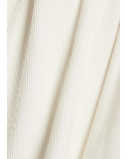 Tala White 365 Ribbed V-Neck Stretch-Modal Vest