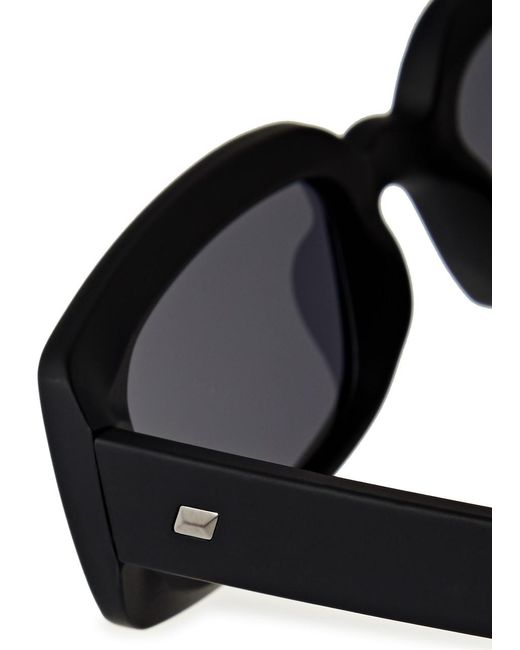 Le Specs Black Dynamite Rectangle-frame Sunglasses for men