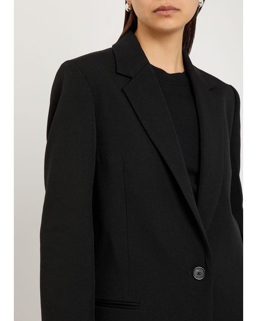 Totême  Black Wool-Blend Coat