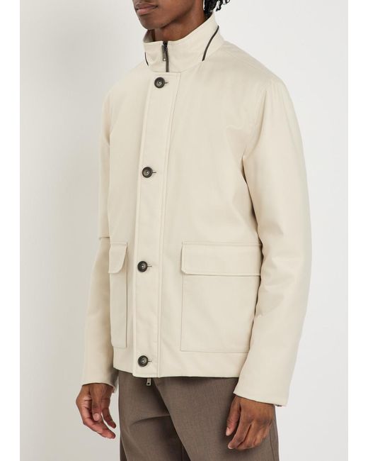 Herno Natural Reversible Cashmere And Silk-Blend Jacket for men