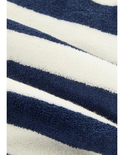 Suzie Kondi Blue Shallis Striped Terry Shorts