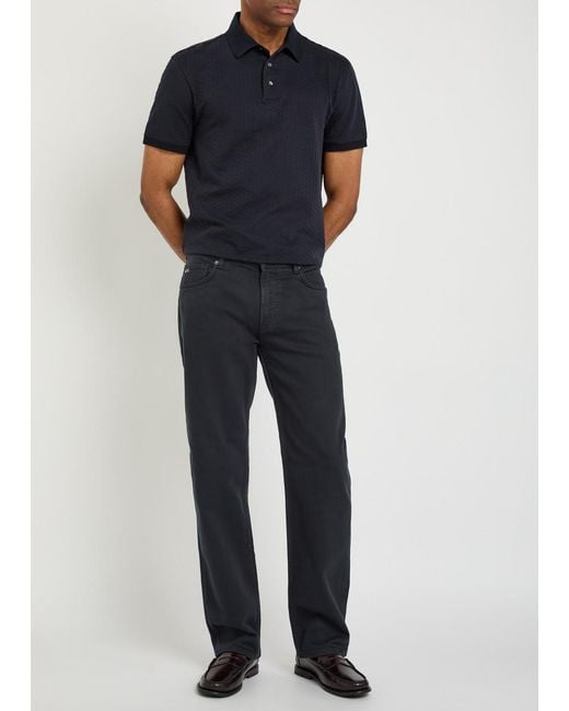 Emporio Armani Blue J76 Straight-Leg Jeans for men