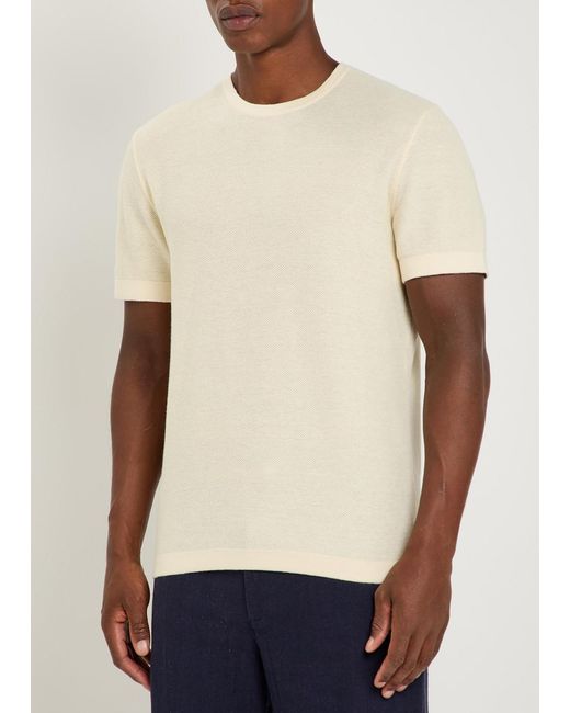 PAIGE Natural Brimmer Waffle T-Shirt for men