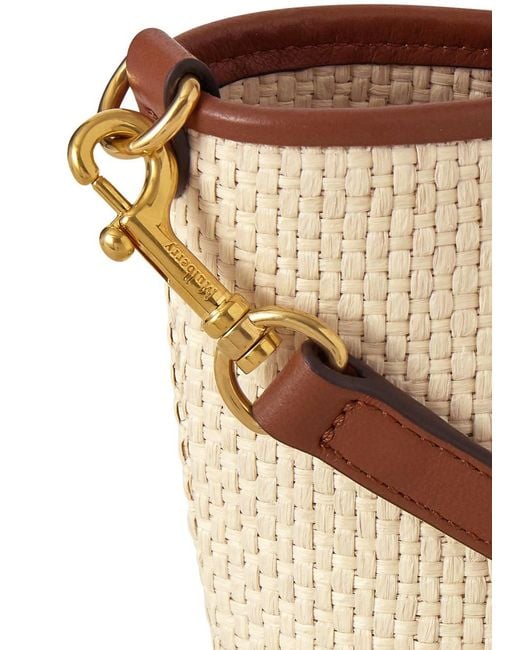Mulberry Brown Bayswater Mini Raffia Cross-Body Bag