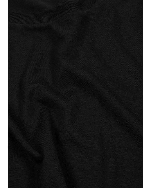 CDLP Black Lyocell-blend T-shirt for men