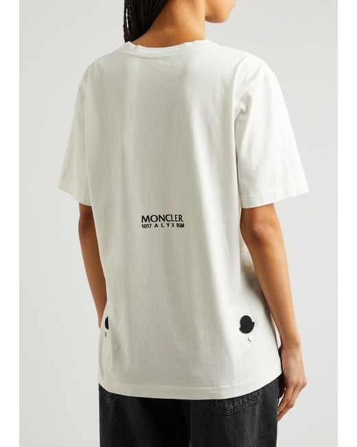 Moncler Genius White 6 1017 Alyx 9sm Logo Cotton T-shirt
