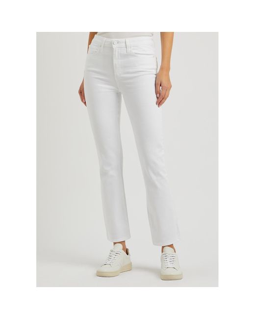 PAIGE White Cindy Slim-Leg Jeans