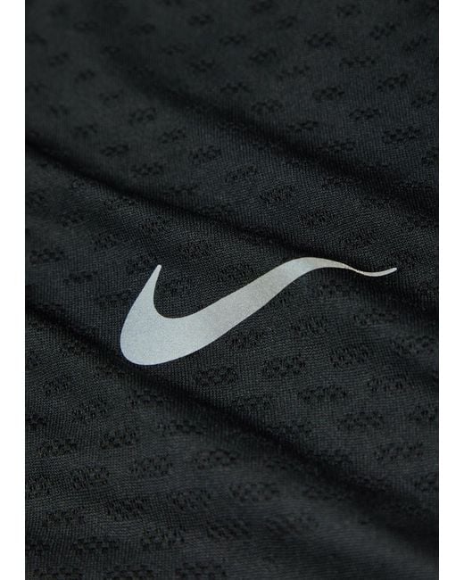 Nike Black Dri-Fit Adv Jersey Running T-Shirt for men