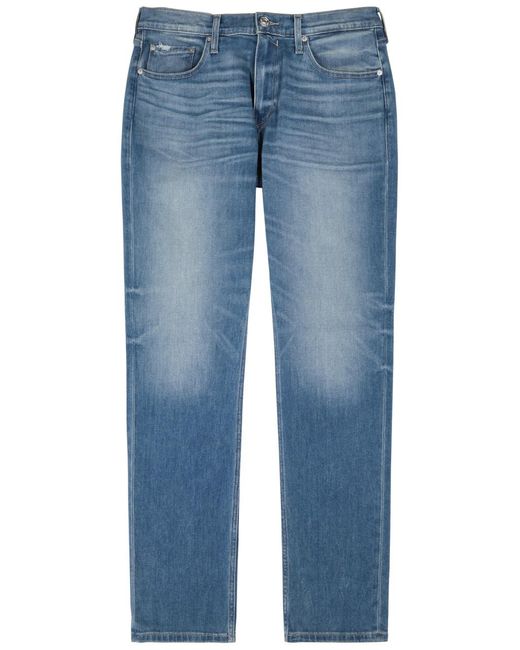 PAIGE Blue Federal Straight-Leg Jeans for men