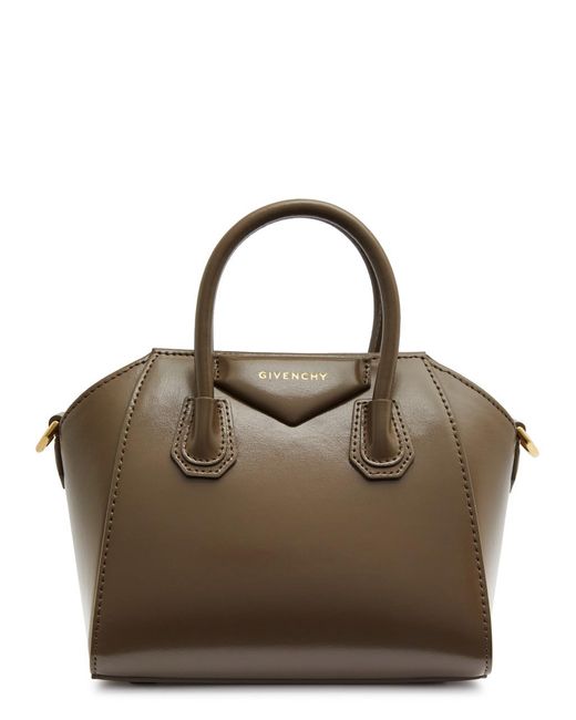Givenchy Brown Antigona Toy Leather Top Handle Bag
