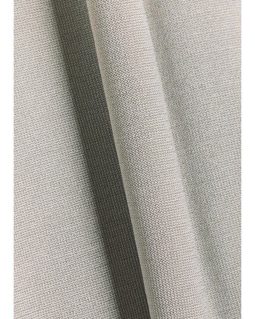AYA MUSE White Sereno Halterneck Knit Maxi Dress