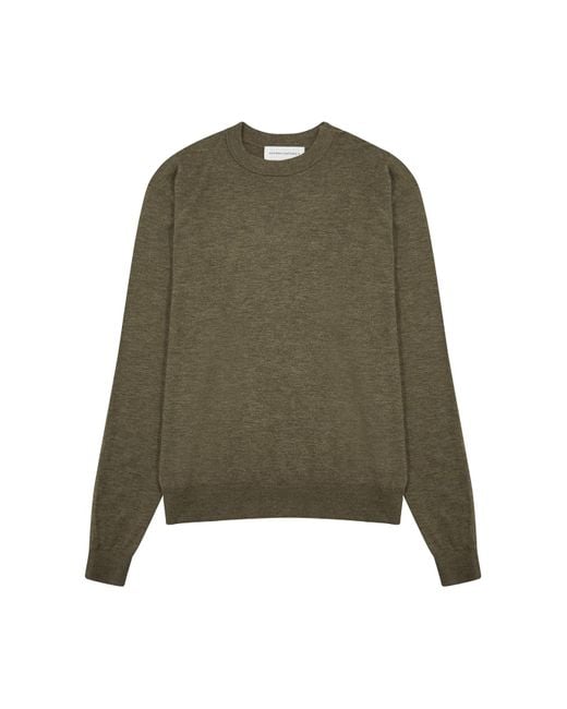 Extreme Cashmere Green N°233 Class Cashmere-Blend Jumper for men