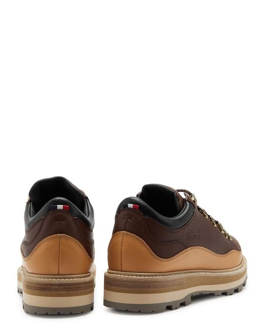 Moncler Genius Brown 8 Moncler Palm Angels Peka 305 Leather Derby Shoes for men