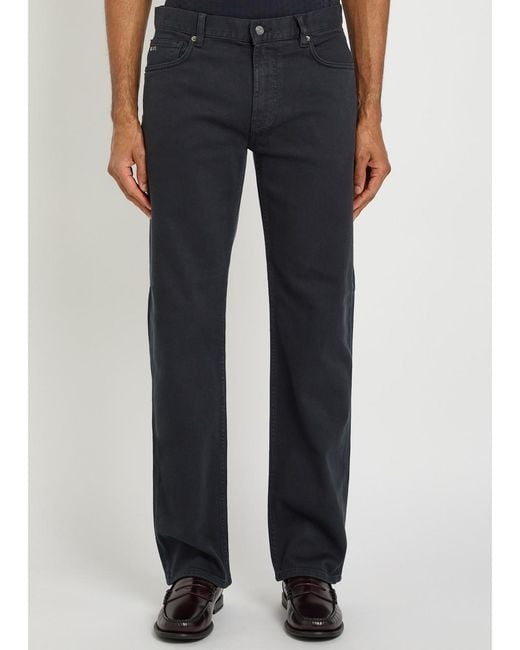 Emporio Armani Blue J76 Straight-Leg Jeans for men