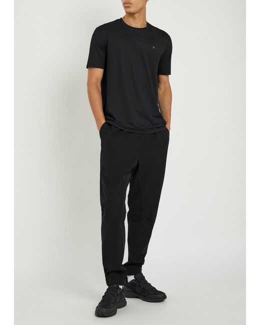 Now You Live Black Saxby Tapered-Leg Shell Sweatpants for men