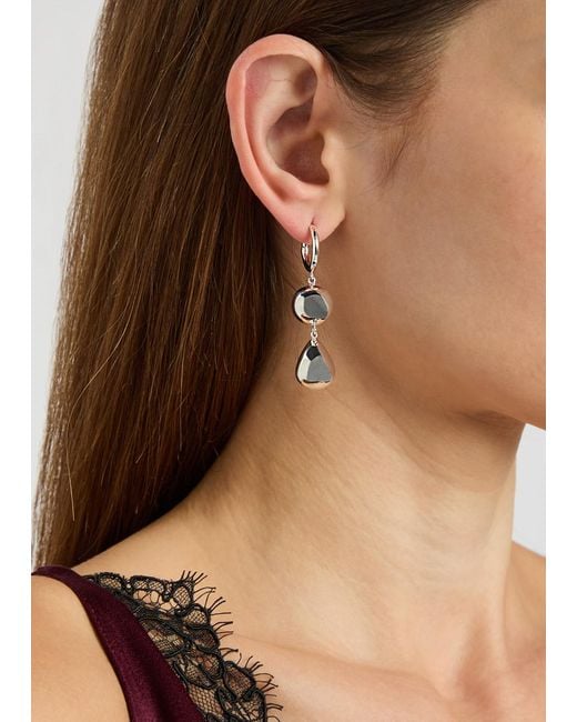 LIE STUDIO White The Catherine Sterling Hoop Earrings