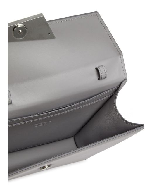 Acne Gray Distortion Micro Leather Cross-body Bag