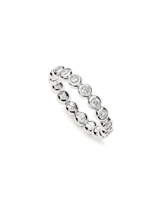 Missoma White Tennis Eternity Sterling Ring