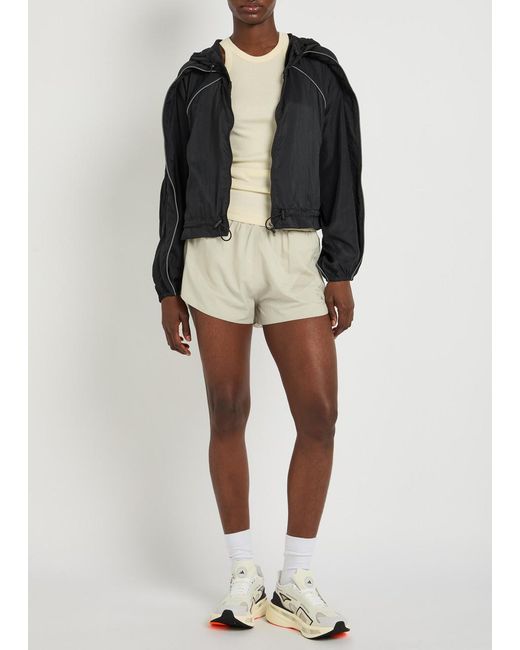 Stella McCartney Natural Adidas X Logo Shell Running Shorts