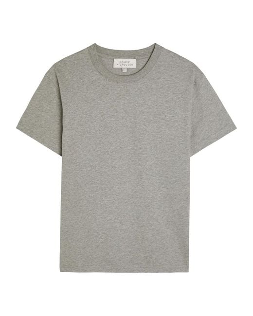 Studio Nicholson Gray Perfect Cotton T-Shirt