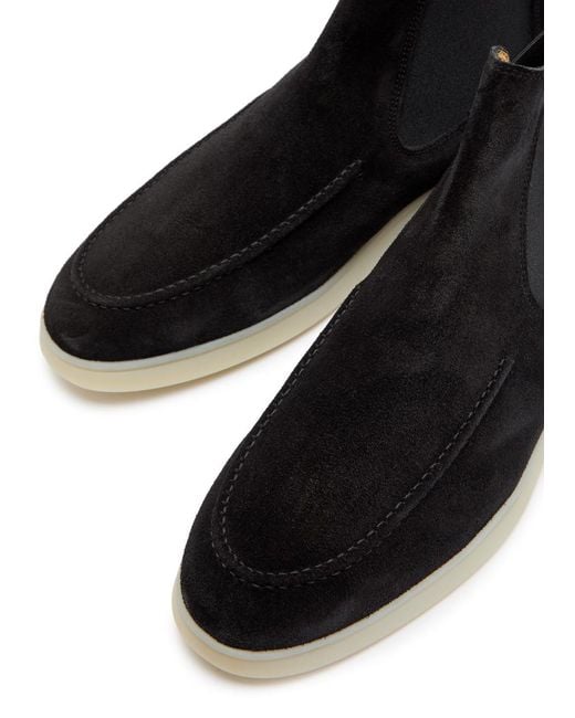 Aurélien Black City Suede Chelsea Boots for men