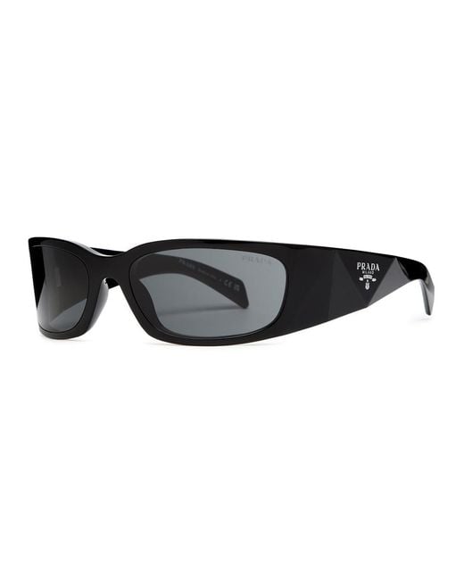 Prada Black Wrap-Around Sunglasses