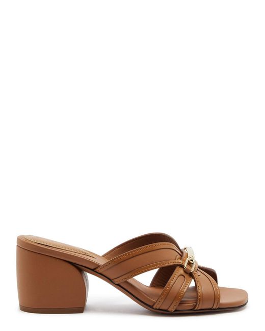 Zimmermann Brown Prisma 65 Leather Mules