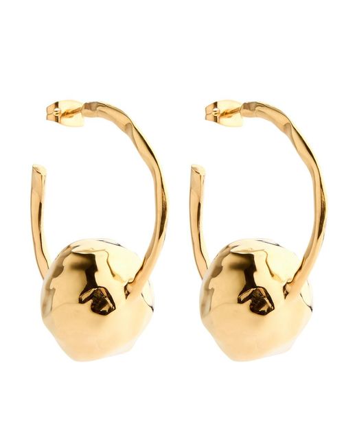 Joanna Laura Constantine Metallic Orbs 18Kt-Plated Hoop Earrings