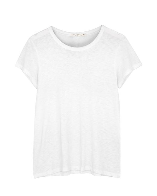Rag & Bone White The Tee Cotton T-Shirt