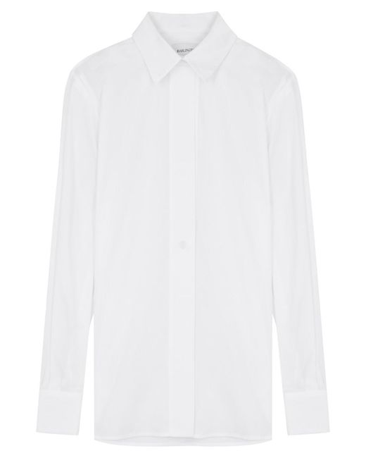 16Arlington White Teverdi Cotton-poplin Shirt