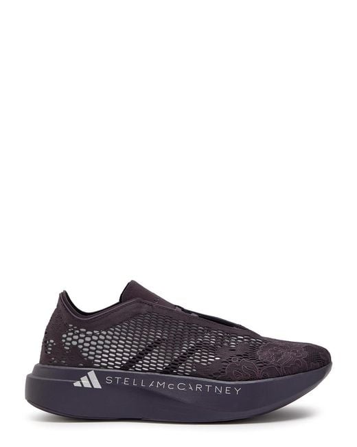 Stella McCartney Purple Adidas X Adizero Mesh-Knit Sneakers