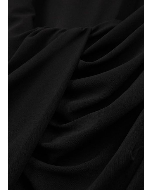 Off-White c/o Virgil Abloh Black Twisted Midi Dress