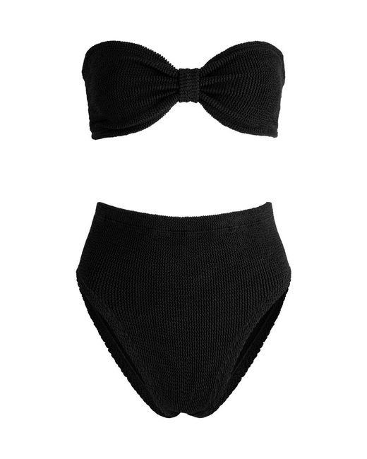 Hunza G Black Ruby Seersucker Bikini