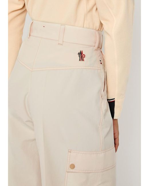 Moncler Natural Shell Cargo Trousers