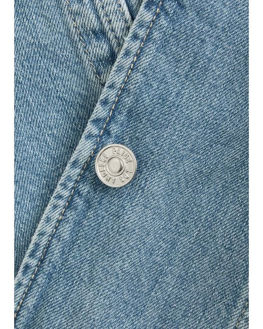 PAIGE Blue Dean Panelled Denim Jacket