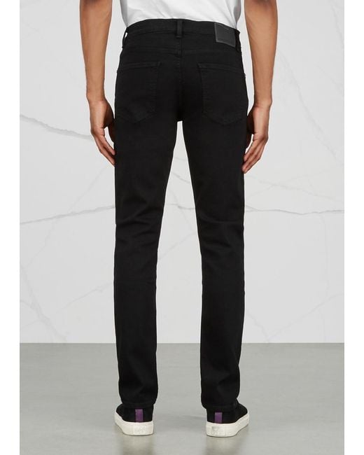 Citizens of Humanity Black Bowery Slim-Leg Jeans for men