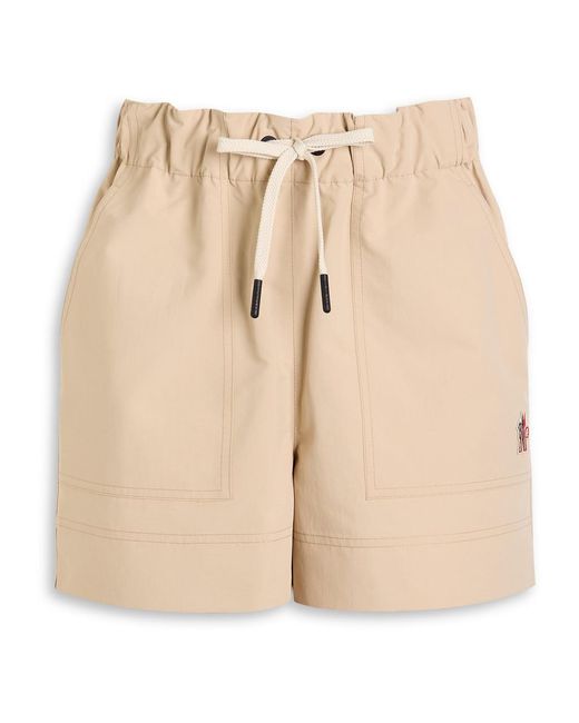 Moncler Natural Logo Shell Shorts