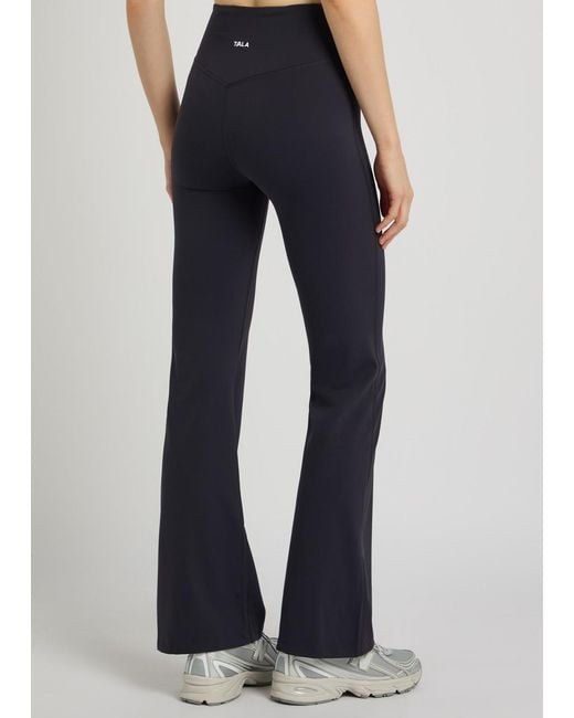 Tala Blue Dayflex Flare Stretch-Jersey Leggings
