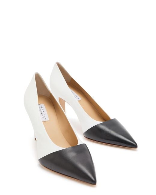 Gabriela Hearst White Empress 65 Colour-Blocked Leather Pumps