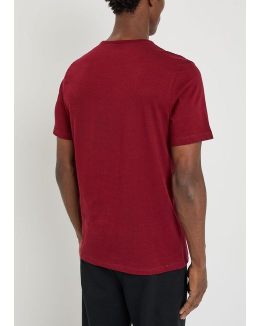 Boss Classic Logo-Embroidered Cotton T-Shirt for men