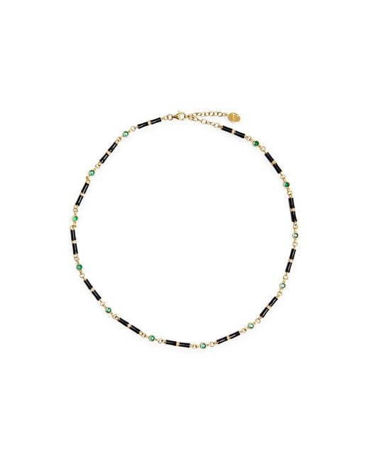 V By Laura Vann Metallic Marlowe 18kt Gold-plated Necklace