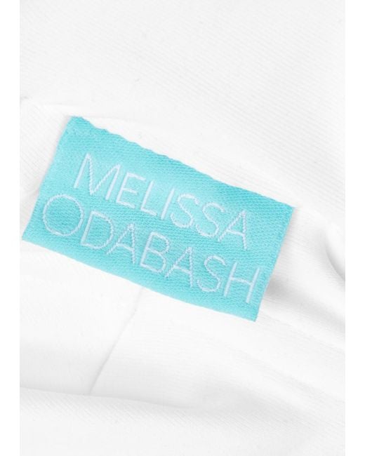Melissa Odabash White Brussels Halterneck Bikini Top
