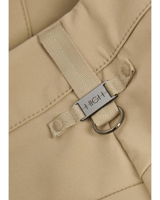 High Natural Greece Barrel-Leg Jersey Trousers