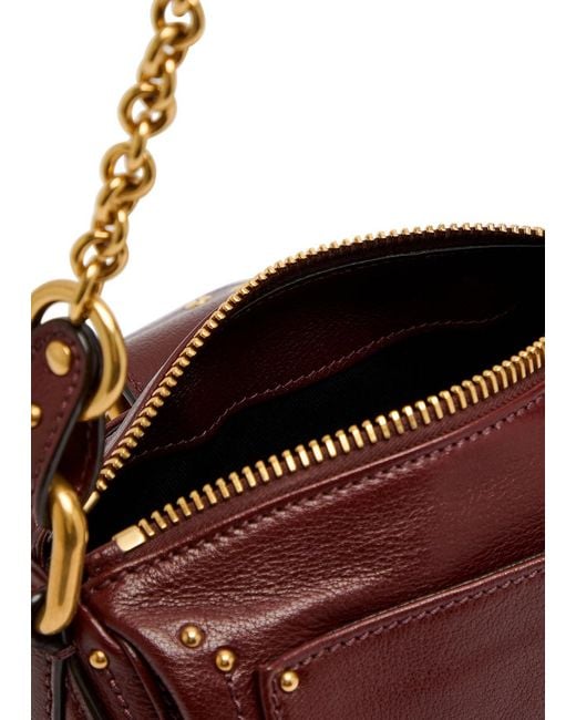 Chloé Purple Paddington Grained Leather Shoulder Bag