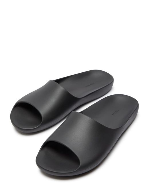 The Row Black Ama Rubber Sliders