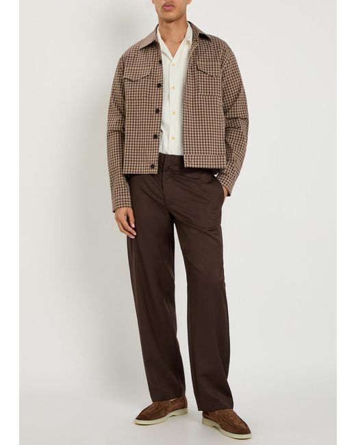 Oliver Spencer White Embroidered Cotton Shirt for men